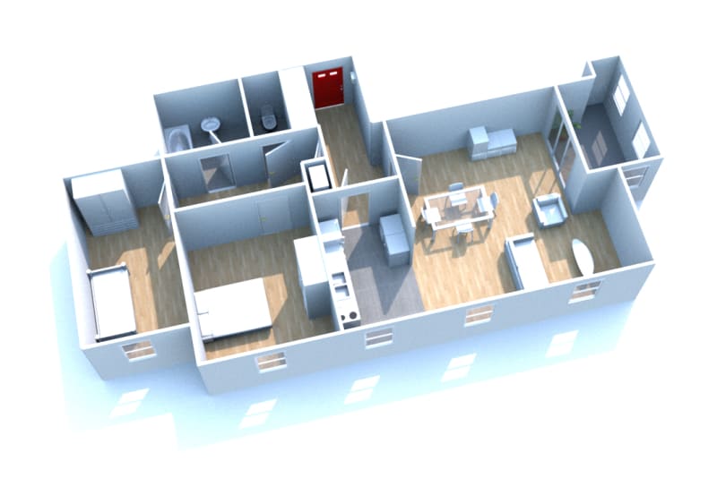 Aux hauts de Rouen : appartement T3 - Image 2