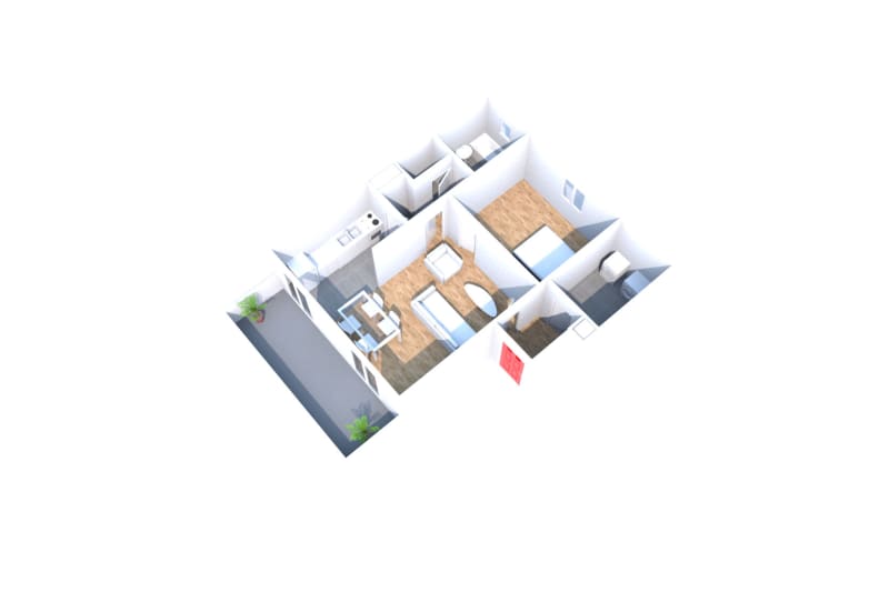 Location d’un appartement 2 pièces à Rouen Rive Droite - Image 2