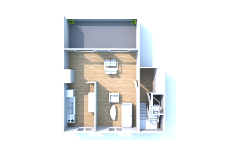 Location Duplex T4 à Rouen Rive Droite - Image 3