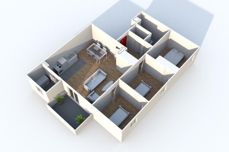 Appartement en location T4 à Cany-Barville - Image 4