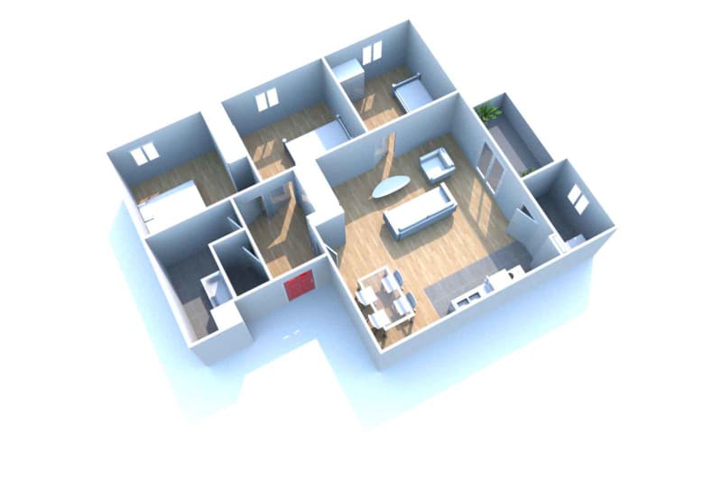 Appartement en location T4 à Cany-Barville - Image 2