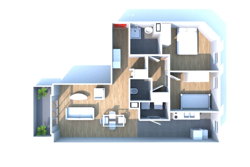 Appartement F3 à en location à Rouen Rive Gauche - Image 7