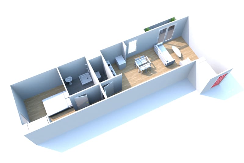 Location appartement F2 au Havre près de la gare - Image 2