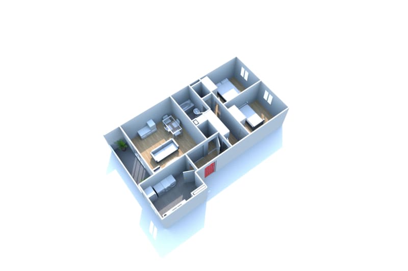 Appartement F3 en location au Havre à proximité des Docks Vauban - Image 2