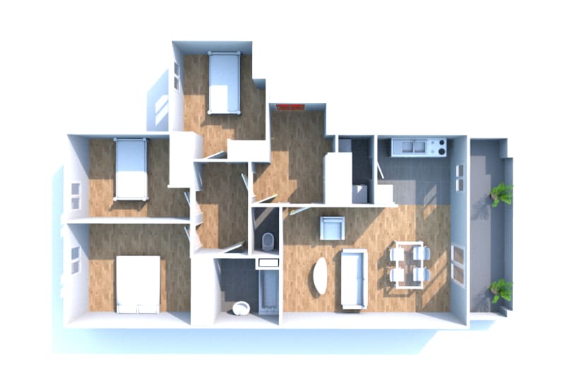 Appartement T4 en location à Franqueville-Saint-Pierre - Image 5