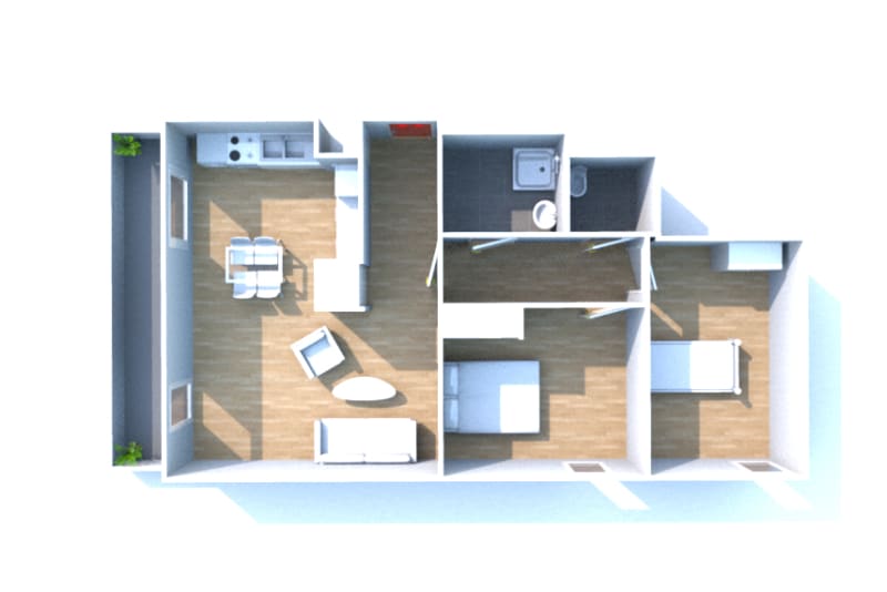 À louer appartement 3 pièces sur les hauteurs de Rouen Rive Droite - Image 3