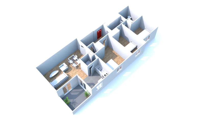 À Boos, location appartement 4 pièces - Image 1