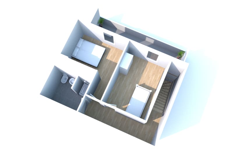 Appartement F3 DUPLEX en location à Rouen Rive Droite - Image 7