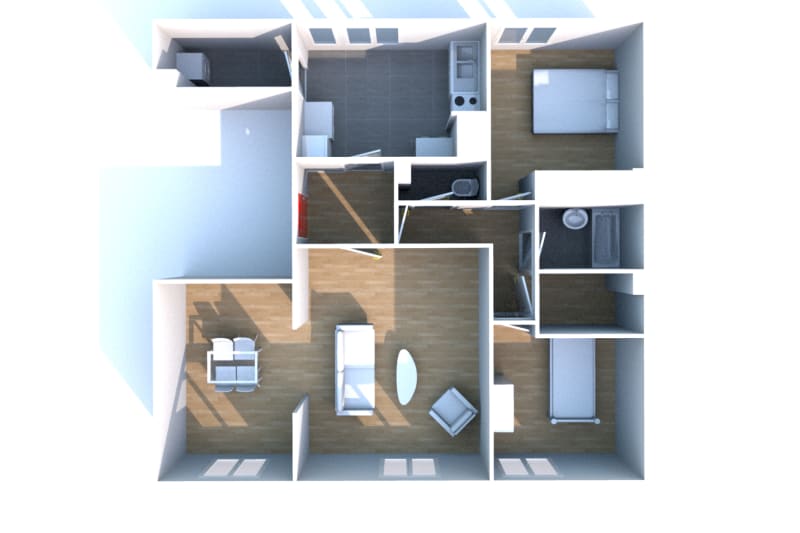 À Saint-Étienne-du-Rouvray, grand appartement T3 en location - Image 3