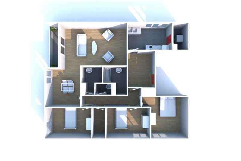 À Saint-Étienne-du-Rouvray : location grand T4 - Image 3