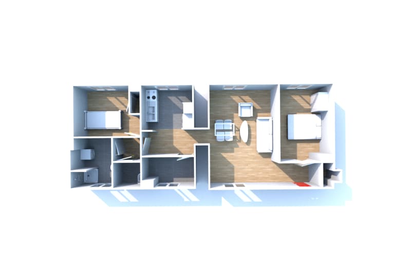 Location d'un T3 appartement à Elbeuf - Image 3