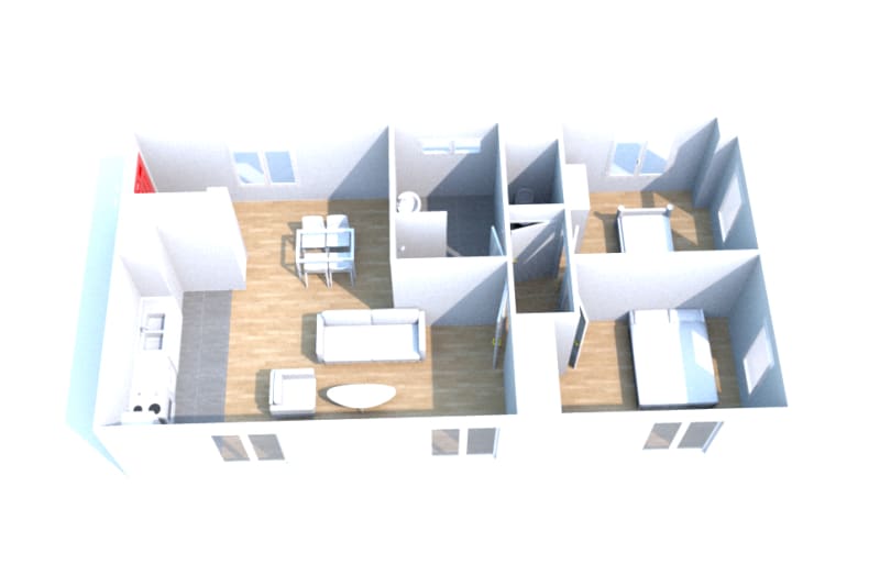 Elbeuf location T3 appartement - Image 2