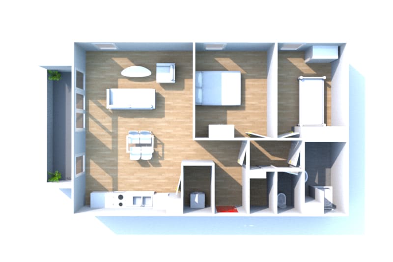 Location appartement T3 Elbeuf dans résidence récente - Image 3