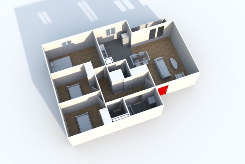 Appartement location F4 à Elbeuf dans une résidence récente - Image 4