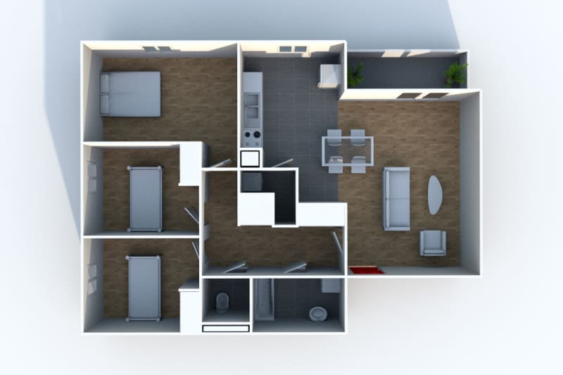 Appartement location F4 à Elbeuf dans une résidence récente - Image 5