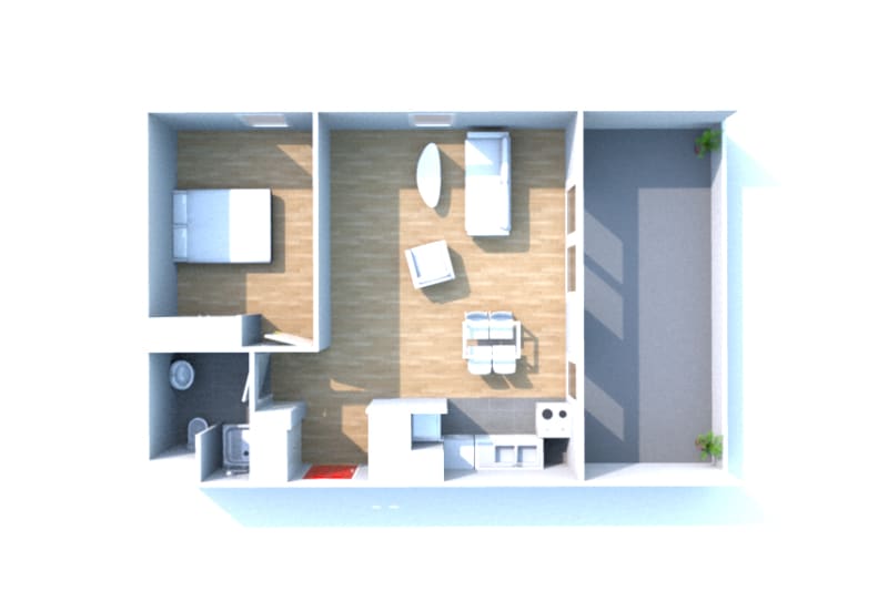 Location T2 appartement à Elbeuf - Image 3
