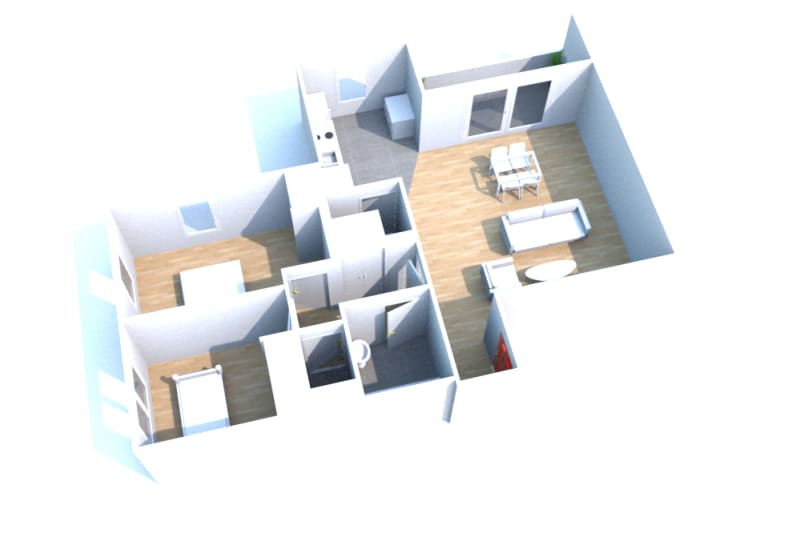 Location Elbeuf T3 appartement - Image 2
