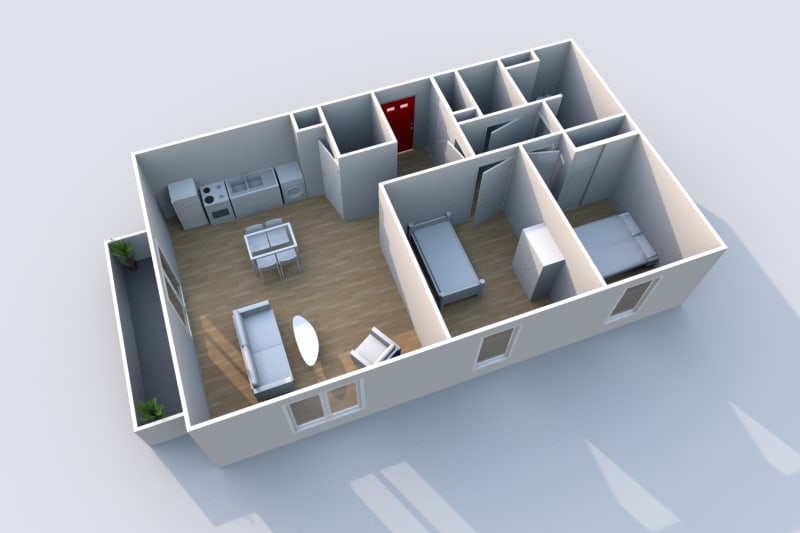 Appartement location F3 à Elbeuf dans une résidence récente - Image 4
