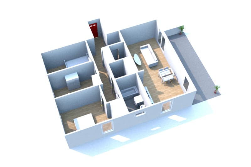 À Malaunay : location d'un appartement T4 - Image 2