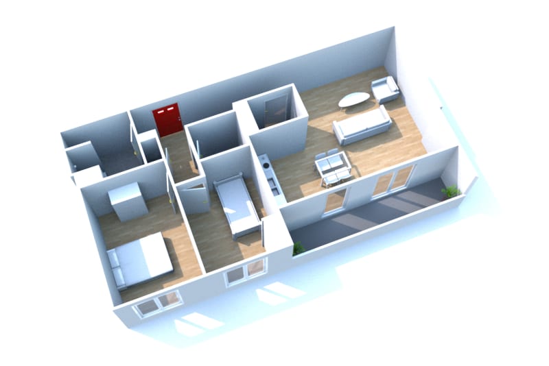 Location d'un appartement T3 à Gainneville - Image 2