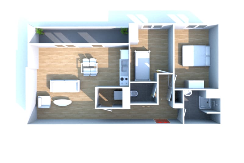 Location d'un appartement T3 à Gainneville - Image 3