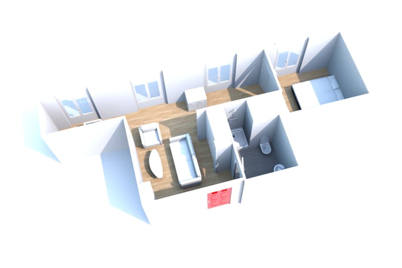 Appartement T2 en location à Rouen proche gare SCNF - Image 2