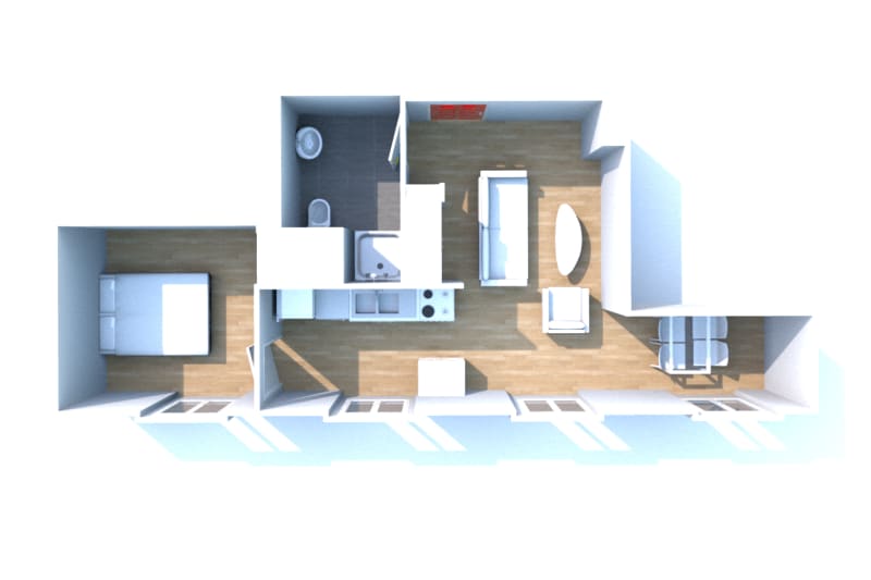 Appartement T2 en location à Rouen proche gare SCNF - Image 3