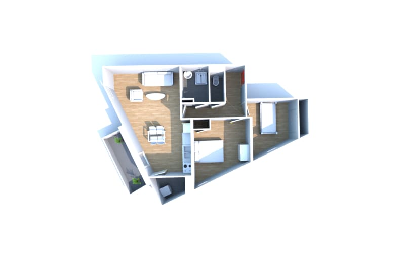 Appartement 3 pièces en location à Elbeuf dans une résidence récente - Image 3