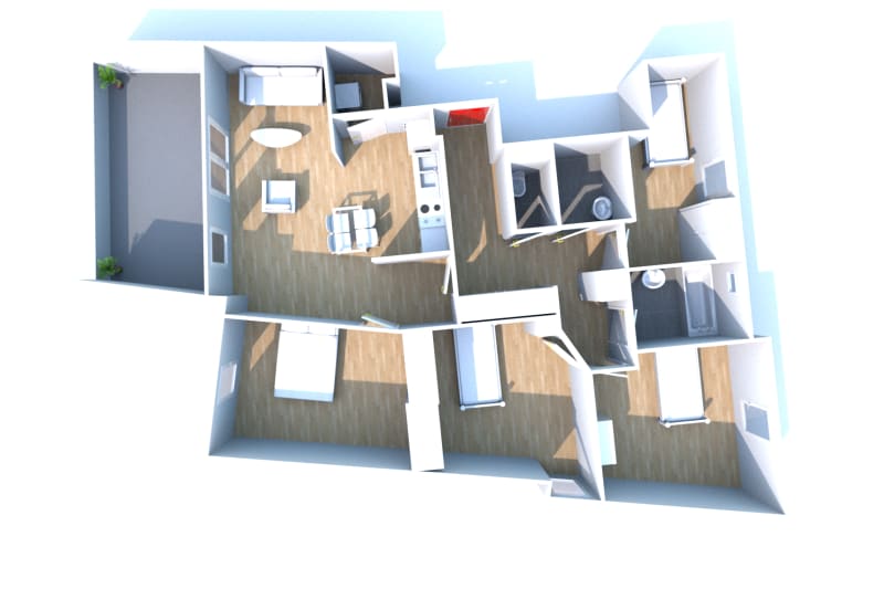 Appartement T5 à louer à Rouen Rive Droite proche gare - Image 3