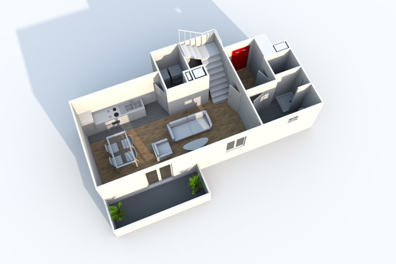 Appartement Duplex T4 en location à Canteleu - Image 8