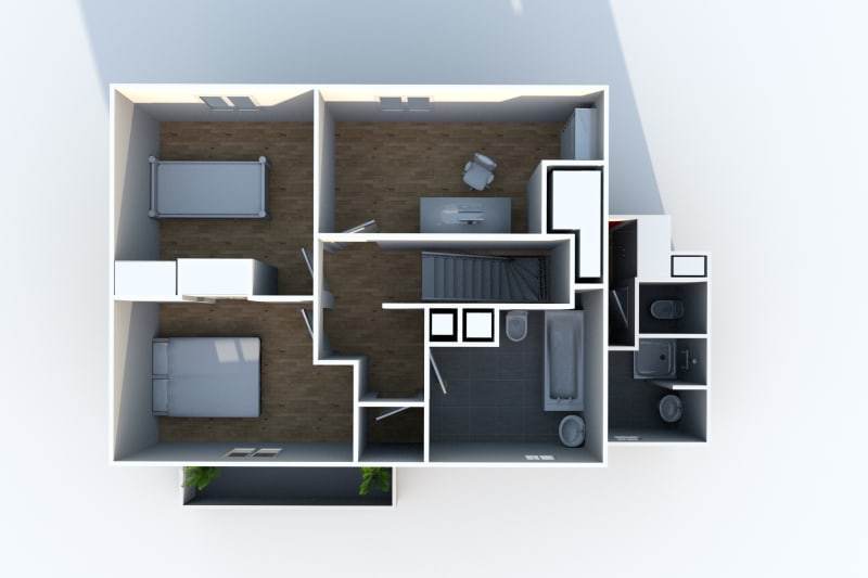 Appartement Duplex T4 en location à Canteleu - Image 11