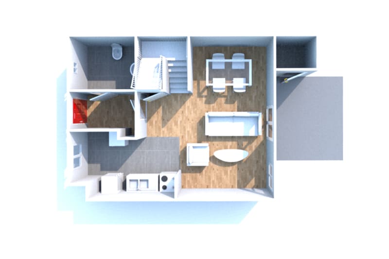 Pavillon en location F3 dans un environnement calme à Canteleu - Image 5