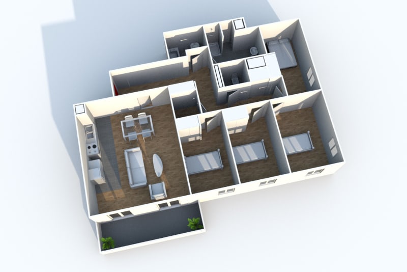 Appartement T5 à louer à Dieppe dans une résidence sécurisée - Image 4