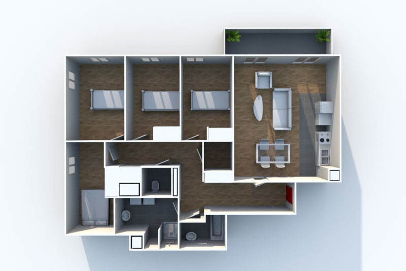 Appartement T5 à louer à Dieppe dans une résidence sécurisée - Image 5