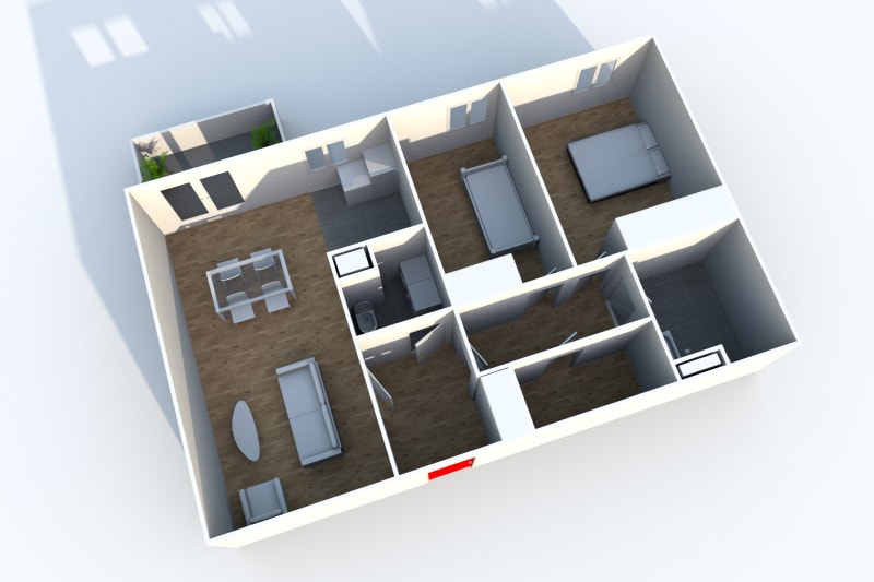 Appartement F3 en location, centre-ville avec balcon - Image 4