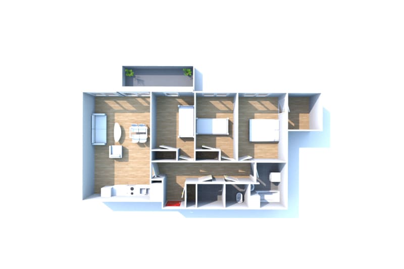 Appartement F4 en location à Petit-Couronne - Image 3