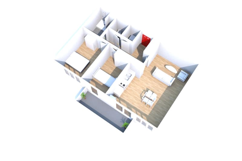 Appartement 3 pièces à louer à Petit-Couronne - Image 2