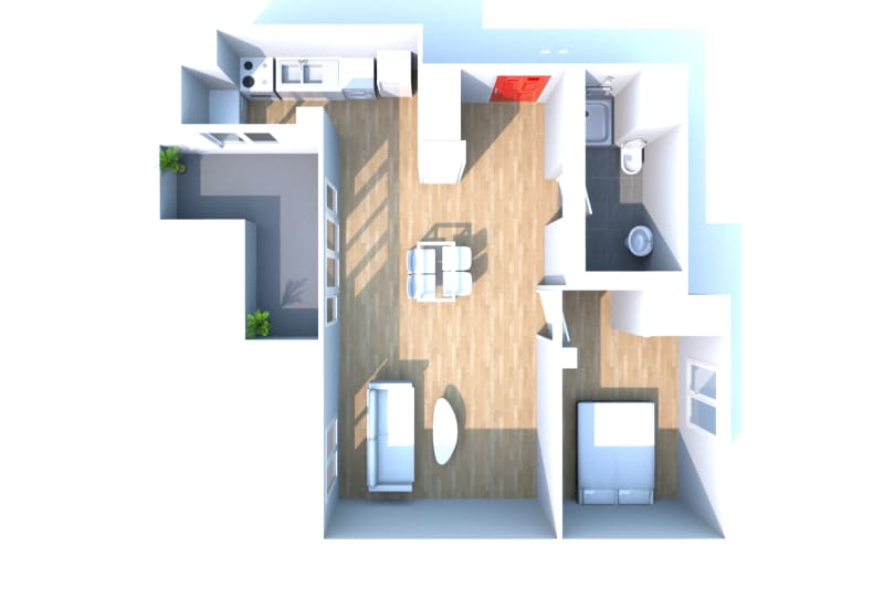 Le Havre appartement 2 pièces à louer - Image 3