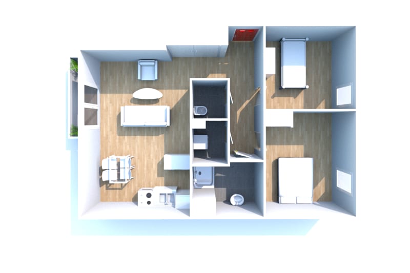 À louer appartement T3 à Montville - Image 2