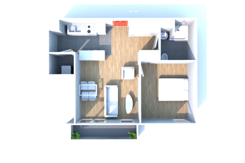 À Fécamp : location appartement T2 avec balcon - Image 3