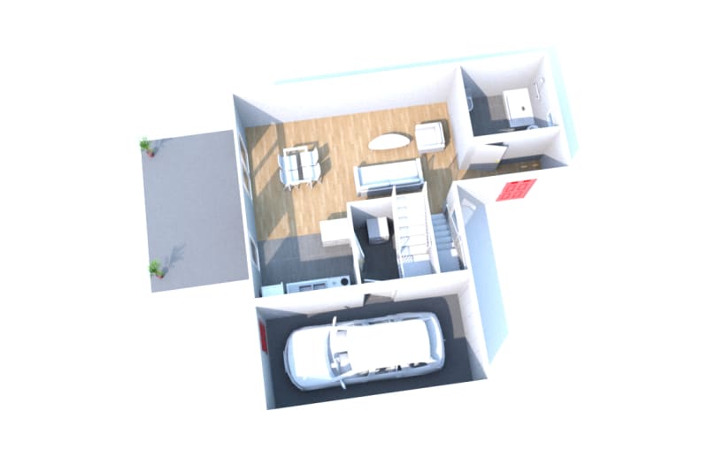 Pavillon F3 en location à Tancarville - Image 1