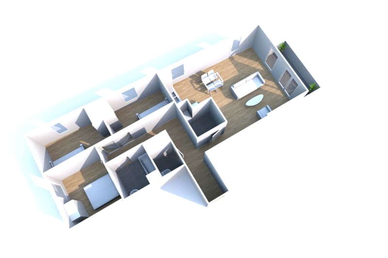 À Caudebec-lès-Elbeuf : location d'un appartement T4 - Image 2