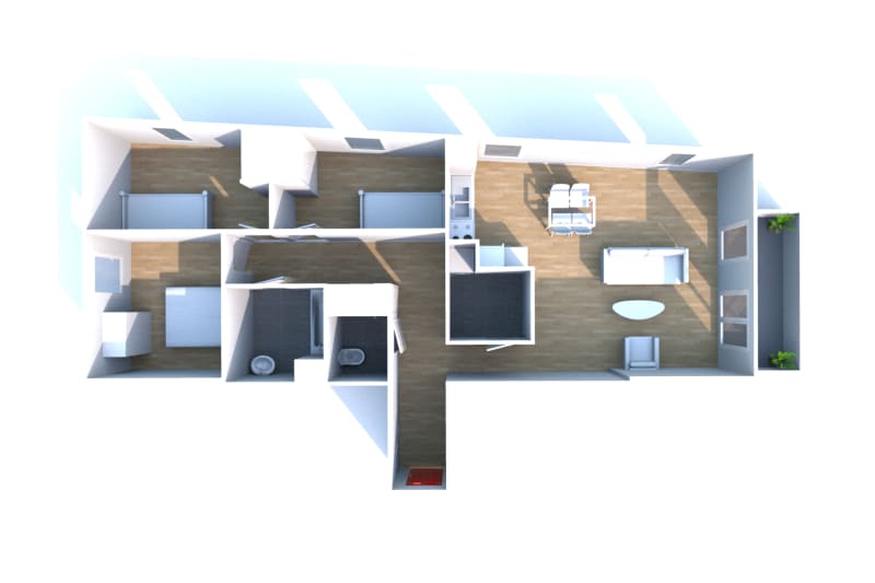 À Caudebec-lès-Elbeuf : location d'un appartement T4 - Image 3