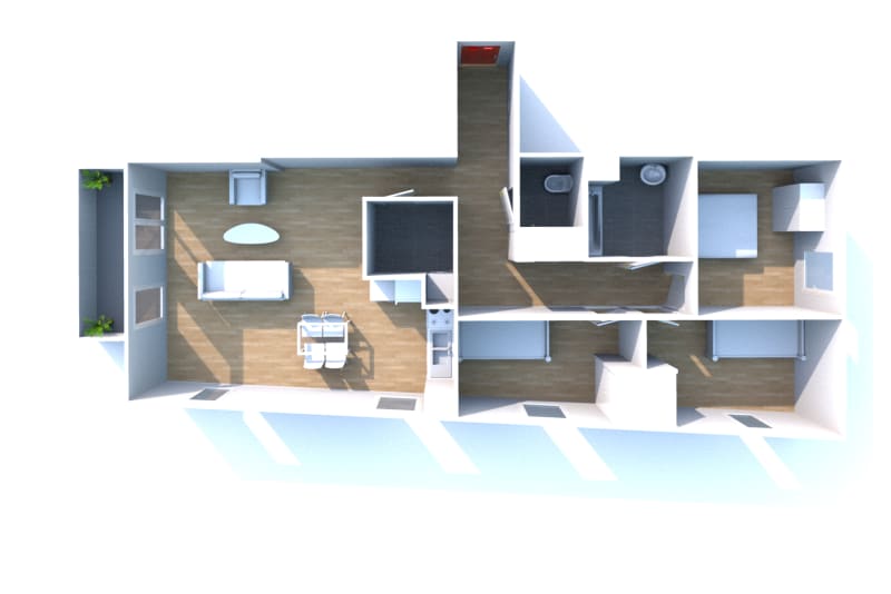 Appartement F4 à louer à Caudebec-lès-Elbeuf - Image 3