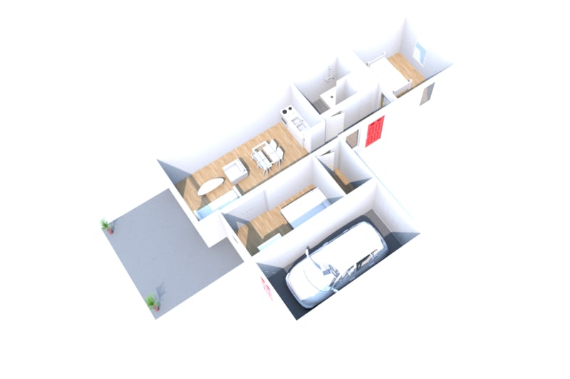 Location à Veules les Roses : pavillon T3 neuf en plain-pied - Image 2