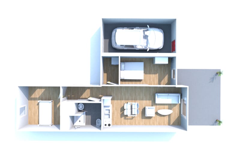 Location à Veules les Roses : pavillon T3 neuf en plain-pied - Image 3