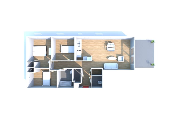 Appartement T4 à louer à Bois Guillaume - Image 3