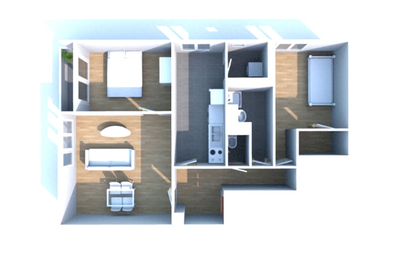 Auffay : location appartement 3 pièces - Image 3