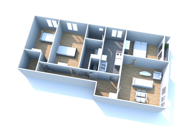 Le Clos Jacquet à Auffay : location appartement T4 - Image 2