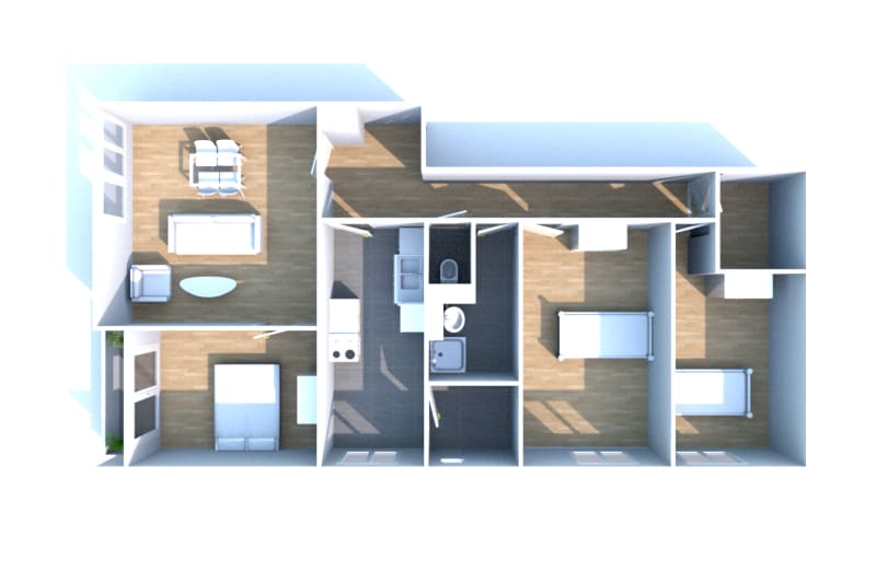 Le Clos Jacquet à Auffay : location appartement T4 - Image 3